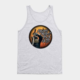 Always Protect Your Nuts - funny ninja squirrel Tank Top